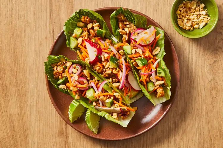 Sweet Thai Chili Turkey Lettuce Wraps